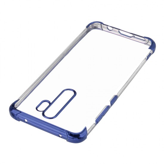 Airbag Shockproof Plating Transparent Soft TPU Protective Case for Xiaomi Redmi Note 8 Pro