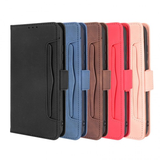 For S88 Pro/ S88 Plus Case Magnetic Flip with Multiple Card Slot Wallet Folding Stand PU Leather Shockproof Full Cover Protective Case