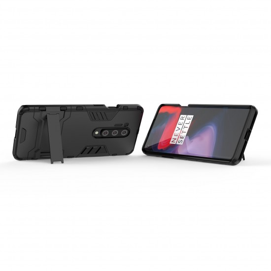 For OnePlus 8 Pro Shockproof with Stand Holder PC Protective Case Back Cover