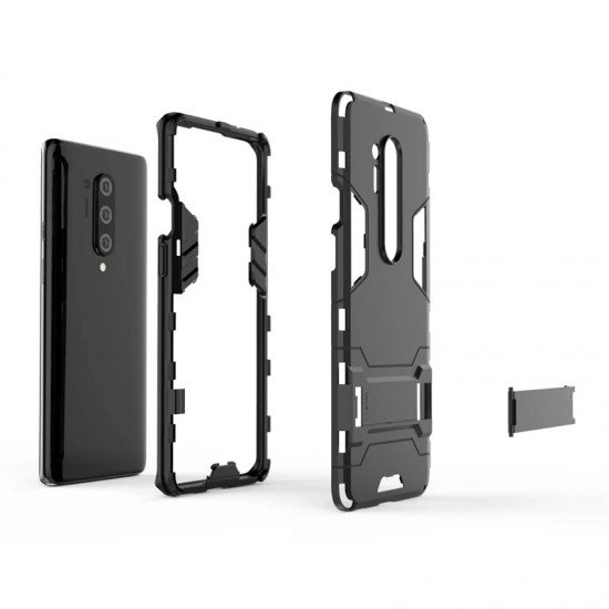 For OnePlus 8 Pro Shockproof with Stand Holder PC Protective Case Back Cover