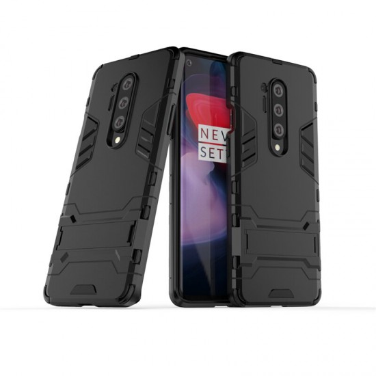 For OnePlus 8 Pro Shockproof with Stand Holder PC Protective Case Back Cover