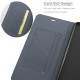 For OnePlus 8 Pro Case Brushed Pattern Flip with Stand Card Slot Shockproof PU Leather Full Body Protective Case