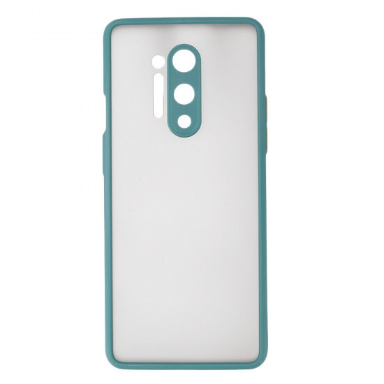 For OnePlus 8 Pro Shockproof Anti-fingerprint Matte Translucent Hard PC&Soft TPU Edge Protective Case