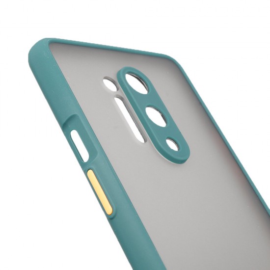 For OnePlus 8 Pro Shockproof Anti-fingerprint Matte Translucent Hard PC&Soft TPU Edge Protective Case