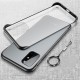 For OnePlus 8T Case Frameless Ultra-Thin Translucent Matte with Finger Ring Hard PC Protective Case Back Cover