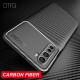 For OnePlus Nord Case Luxury Carbon Fiber Pattern with Lens Protector Shockproof Silicone Protective Case