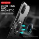 For POCO F3 Global Version Case Shockproof Magnetic with 360° Rotation Finger Ring Holder Stand PC Protective Case