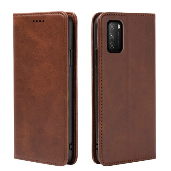 For POCO M3 Case Magnetic Flip with Multi Card Slots Wallet Stand PU Leather Full Body Cover Protective Cover