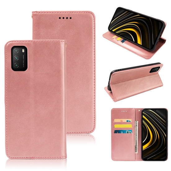 For POCO M3 Case Magnetic Flip with Multi Card Slots Wallet Stand PU Leather Full Body Cover Protective Cover