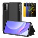 For POCO M3 Case Magnetic Foldable Flip Smart Sleep Window View Stand PU Leather Protective Case