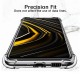 For POCO M3 Case with Air Bag Shockproof Transparent Non-Yellow Soft TPU Protective Case Non-Original