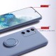 For POCO M3 Case with Ring Holder Lens Protector Soft Liquid Silicone Rubber Protective Case