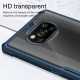 For POCO X3 NFC Case with Bumpers Shockproof Anti-Fingerprint Transparent Acrylic Protective Case