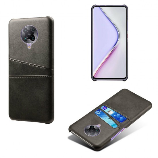 For Poco F2 Pro Case Luxury with Double Card Slots Bumpers Shockproof PU Leather + PC Protective Case Non-original