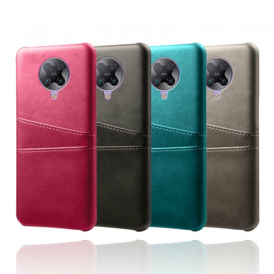 For Poco F2 Pro Case Luxury with Double Card Slots Bumpers Shockproof PU Leather + PC Protective Case Non-original