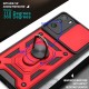 For Poco F3/ Xiaomi Redmi K40 Case Bumpers Shockproof Magnetic with 360 Rotation Finger Ring Holder Stand Slide-Camera Protection PC Protective Case Non-Original