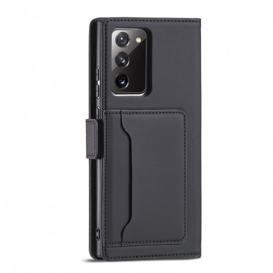 For Samsung Galaxy Note 20 Case Business Flip Magnetic with Multi-Card Slots Wallet Shockproof PU Leather Protective Case