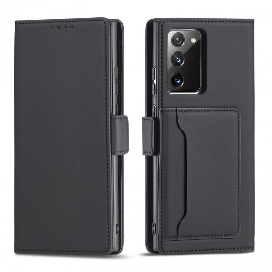 For Samsung Galaxy Note 20 Case Business Flip Magnetic with Multi-Card Slots Wallet Shockproof PU Leather Protective Case