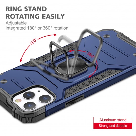 For Samsung Galaxy Note 20 Ultra / Galaxy Note20 Ultra 5G Case Magnetic with Ring Holder Stand Shockproof PC + TPU Protective Case Back Cover