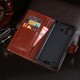 For Bison Case Litchi Pattern Magnetic Flip with Multiple Card Slots Wallet Foldable Stand Shockproof PU Leather Full Body Protective Case