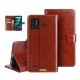 For Bison Case Litchi Pattern Magnetic Flip with Multiple Card Slots Wallet Foldable Stand Shockproof PU Leather Full Body Protective Case