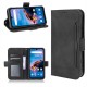 For Bison Pro Case Magnetic Flip with Multiple Card Slot Wallet Folding Stand PU Leather Shockproof Full Cover Protective Case