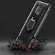 For Xiaomi Mi 10 Lite Case Carbon Fiber Pattern Shockproof Anti-fingerprint with 360° Rotation Magnetic Ring Bracket PC Protective Case Non-original