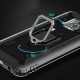 For Xiaomi Mi 10 Lite Case Carbon Fiber Pattern Shockproof Anti-fingerprint with 360° Rotation Magnetic Ring Bracket PC Protective Case Non-original