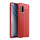 For Xiaomi Mi 10 Lite Case Litchi Pattern Shockproof PU Leather TPU Soft Protective Case Back Cover Non-original