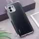 For Xiaomi Mi 11 Case 2 in 1 Plating with Lens Protector Ultra-Thin Anti-Fingerprint Shockproof Transparent Soft TPU Protective Case Non-Original