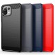 For Xiaomi Mi 11 Lite Case Carbon Fiber Texture Shockproof TPU Protective Case Back Cover Non-Original