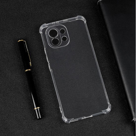 For Xiaomi Mi 11 Protective Case with Air Bag Shockproof Transparent Non-Yellow Soft TPU Back Cover Non-Original