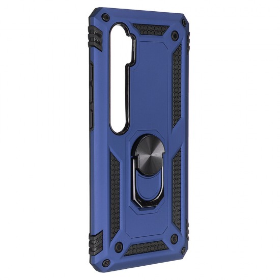 For Xiaomi Mi Note 10 Lite Case Magnetic Shockproof with Finger Ring Holder Stand PC Protective Case Non-original