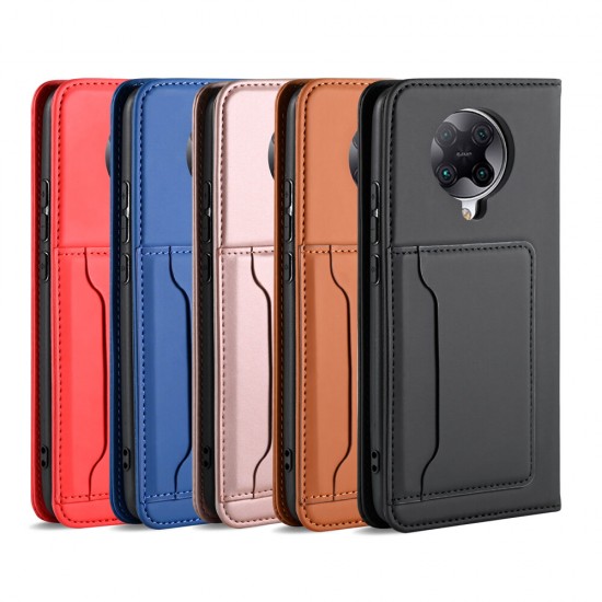 For Xiaomi Poco F2 Pro / Redmi K30 Pro Case Business Flip Magnetic with Multi-Card Slots Wallet Shockproof PU Leather Protective Case Non-Original