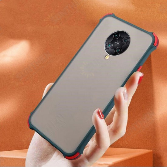 For Xiaomi Poco F2 Pro / Xiaomi Redmi K30 Pro Case Airbag Shockproof Anti-fingerprint Matte Translucent Hard PC&Soft Silicone Edge Protective Case Non-original