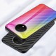 For Xiaomi Poco F2 Pro / Xiaomi Redmi K30 Pro Case Carbon Fiber Pattern Gradient Color Tempered Glass Shockproof Scratch Resistant Protective Case Non-original