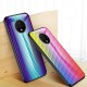 For Xiaomi Poco F2 Pro / Xiaomi Redmi K30 Pro Case Carbon Fiber Pattern Gradient Color Tempered Glass Shockproof Scratch Resistant Protective Case Non-original