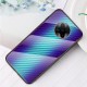 For Xiaomi Poco F2 Pro / Xiaomi Redmi K30 Pro Case Carbon Fiber Pattern Gradient Color Tempered Glass Shockproof Scratch Resistant Protective Case Non-original