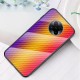 For Xiaomi Poco F2 Pro / Xiaomi Redmi K30 Pro Case Carbon Fiber Pattern Gradient Color Tempered Glass Shockproof Scratch Resistant Protective Case Non-original