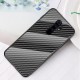 For Xiaomi Redmi 9 Case Carbon Fiber Pattern Gradient Color Tempered Glass Shockproof Scratch Resistant Protective Case Non-original