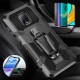 For Xiaomi Redmi 9 Case Dual-Layer Rugged Magnetic with Belt Clip Stand Non-Slip Anti-Fingerprint Shockproof Protective Case Non-Original