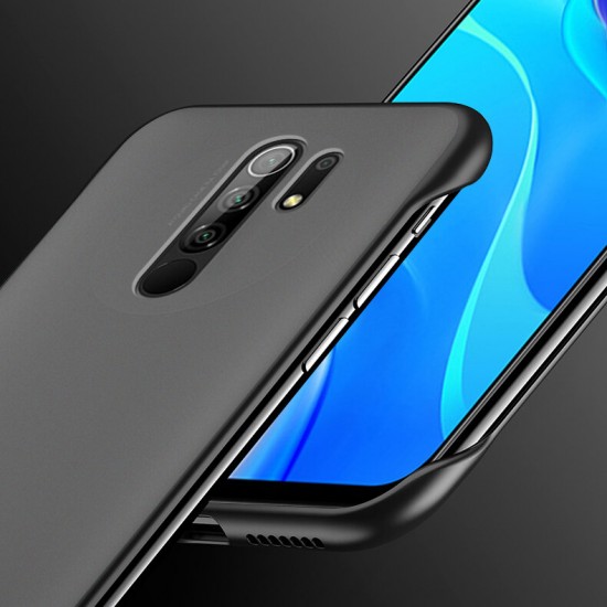 For Xiaomi Redmi 9 Case Frameless Ultra Thin Matte with Finger Ring Hard PC Protective Case Back Cover Non-original