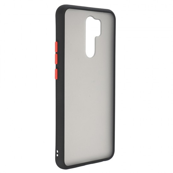 For Xiaomi Redmi 9 Case Matte Translucent Anti-Scratch Anti-Fingerprint Soft TPU + Hard PC Protective Case Non-original