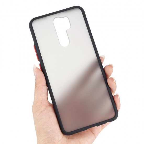 For Xiaomi Redmi 9 Case Matte Translucent Anti-Scratch Anti-Fingerprint Soft TPU + Hard PC Protective Case Non-original