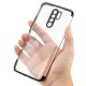 For Xiaomi Redmi 9 Case Plating Shockproof Transparent Soft TPU Protective Case Back Cover with Lens Protector Non-original