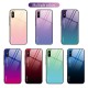 For Xiaomi Redmi 9A Case Gradient Color Tempered Glass Shockproof Scratch Resistant Protective Case Non-original