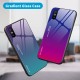 For Xiaomi Redmi 9A Case Gradient Color Tempered Glass Shockproof Scratch Resistant Protective Case Non-original