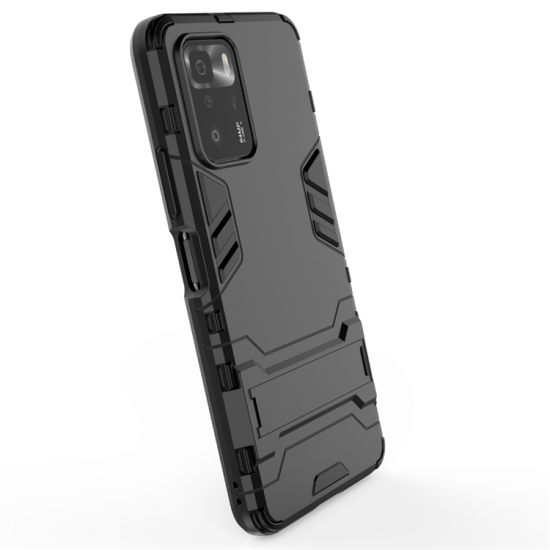 For Xiaomi Redmi Note 10 Pro 5G Case with Bracket Shockproof PC Protective Case Back Cover Non-Original