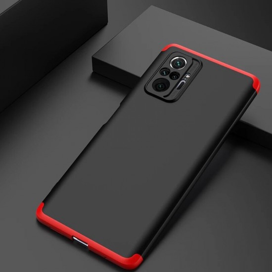 For Xiaomi Redmi Note 10 Pro/ Redmi Note 10 Pro Max Case 3 in 1 Detachable Double Dip with Lens Protect Anti-Fingerprint Shockproof PC Protective Case Non-Original