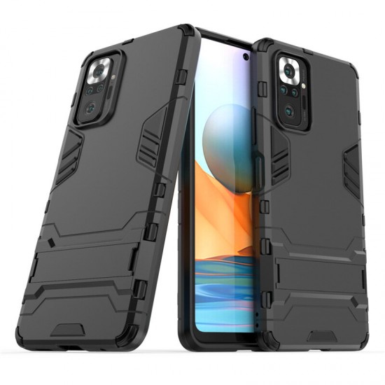 For Xiaomi Redmi Note 10 Pro/ Redmi Note 10 Pro Max Case with Bracket Shockproof PC Protective Case Back Cover Non-Original